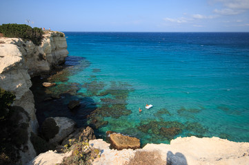 Fototapeta premium scogliera a Torre dell'Orso - Salento