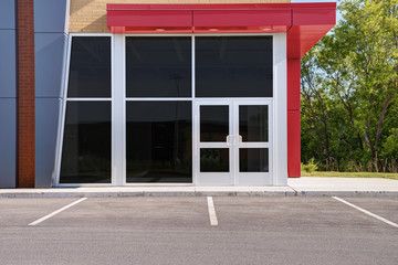 Unoccupied generic store front, business or professional office space.