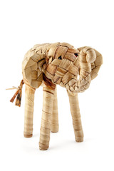 toy straw elephant