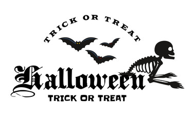 Set Of Happy Halloween Badges and Labels