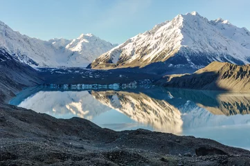 Crédence de cuisine en verre imprimé Aoraki/Mount Cook Lake Tasman in Aoraki/Mount Cook National Park, New Zealand