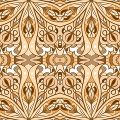 Ethnic decorative ornamental seamless pattern