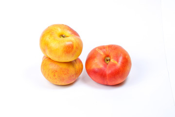 Fototapeta na wymiar Donut Saturn nectarine peach