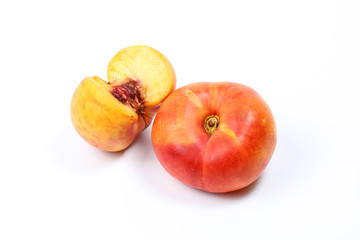 Fototapeta na wymiar Donut Saturn nectarine peach