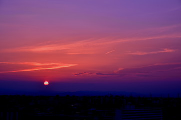 Fototapeta premium マジックアワーの空