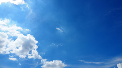 Sky Blue bright and cloud has right space