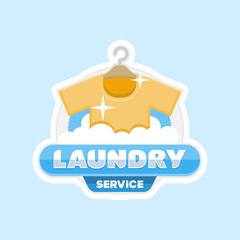 laundry service logo emblem badge