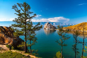 Gordijnen Lake Baikal. Summer Day © serge-b