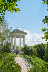 Old pavilion in the summer park