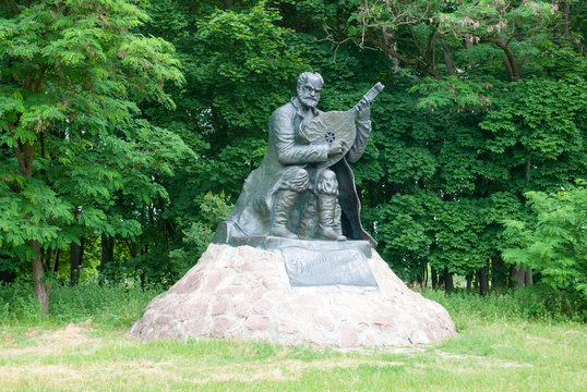 Monument to Ostap Veresayu- Ukrainian Kobzar.