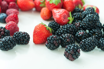 blueberries raspberries strawberries blackberries