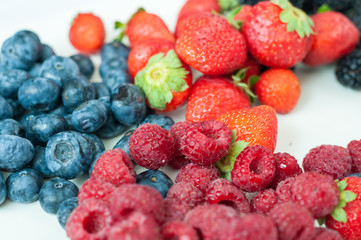 blueberries raspberries strawberries blackberries
