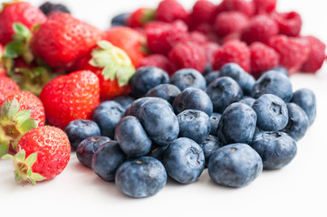 blueberries raspberries strawberries blackberries
