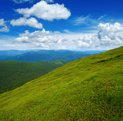 Obraz premium Mountain landscape in the summer