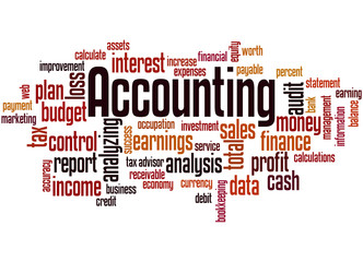 Accounting, word cloud concept 6