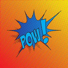 Colourful comic book style explosion vector effect - obrazy, fototapety, plakaty