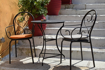 Obraz premium two chairs and table