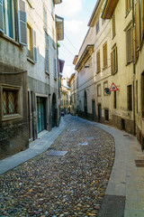 Typical narrow street in Italy