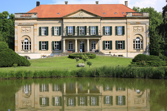The historic Castle von Korff in Westphalia, Germany, built 19th century