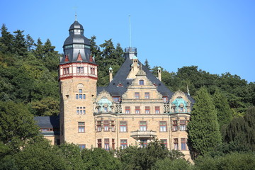 The historic Castle Wolfsbrunnen in Hessen, Germany, built 1904-1907