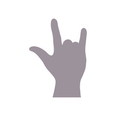 Obraz premium vector of hand icon on white background