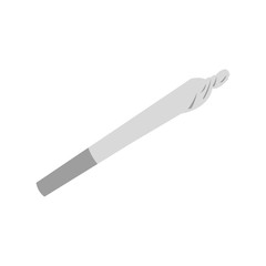 Marijuana joint icon in flat style on a white background vector illustration