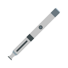 Electronic cigarette icon in flat style on a white background vector illustration