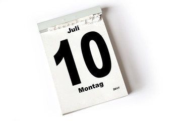 10. Juli 2017