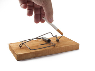 Mousetrap with Cigarette
