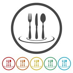 Restaurant icon sign. Restaurant icon flat design. Restaurant icon for app. Restaurant icon for logo.
