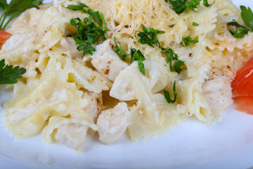 Pasta with chicken