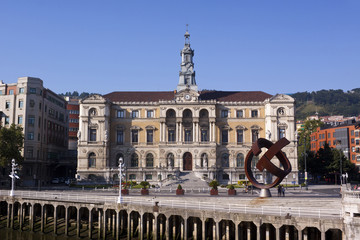 Fototapeta na wymiar Town Hall in Bilbao