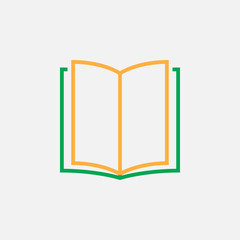 book line icon, colorful outline vector illustration, linear pictogram isolated on whitev