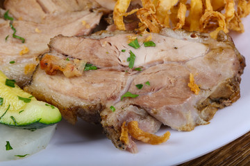 Czech cuisine - roasted pork