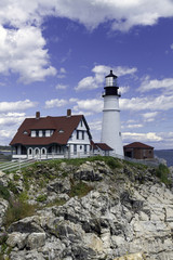 Fototapeta na wymiar The historic Portland Head lighthouse