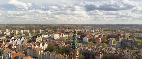 Fototapeta premium Cityscape of Gdansk in Poland