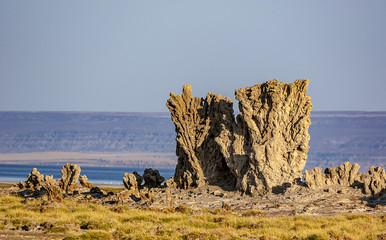 Rock sculpture carved by the environment