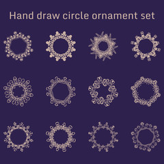 Bunch of simple and elegant square frames design templates.