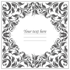 Beautiful classic frame with place for your text