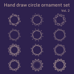 Bunch of simple and elegant square frames design templates.