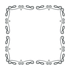 simple and elegant square frame design template