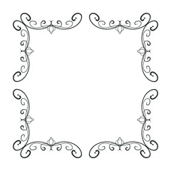simple and elegant square frame design template