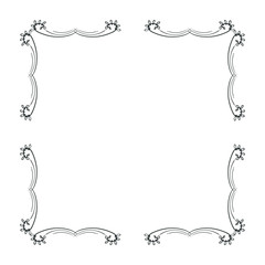 simple and elegant square frame design template