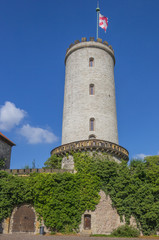 Fototapeta na wymiar Tower of the Sparrenburg castle in Bielefeld