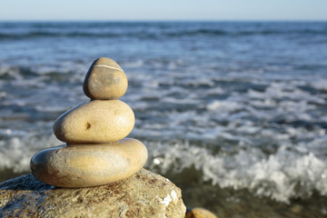 Fototapeta na wymiar zen symbol with stones