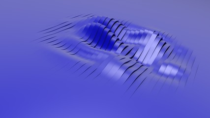 Blue and wavy stripes