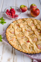 Rustic apple pie