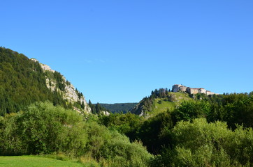 Fototapeta na wymiar Fort de Joux et Fort Malher