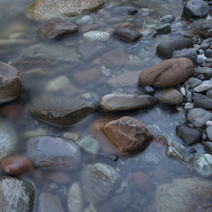 Rocks in water, Whistler, British Columbia, Canada