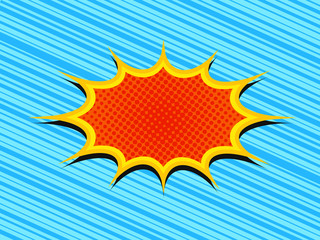 Comic book page retro template